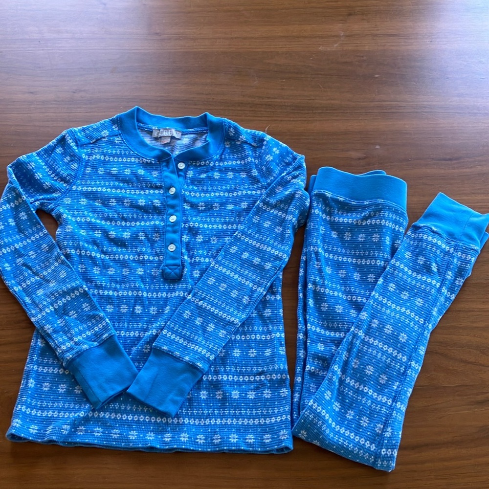 J Crew blue pjs - size xxs